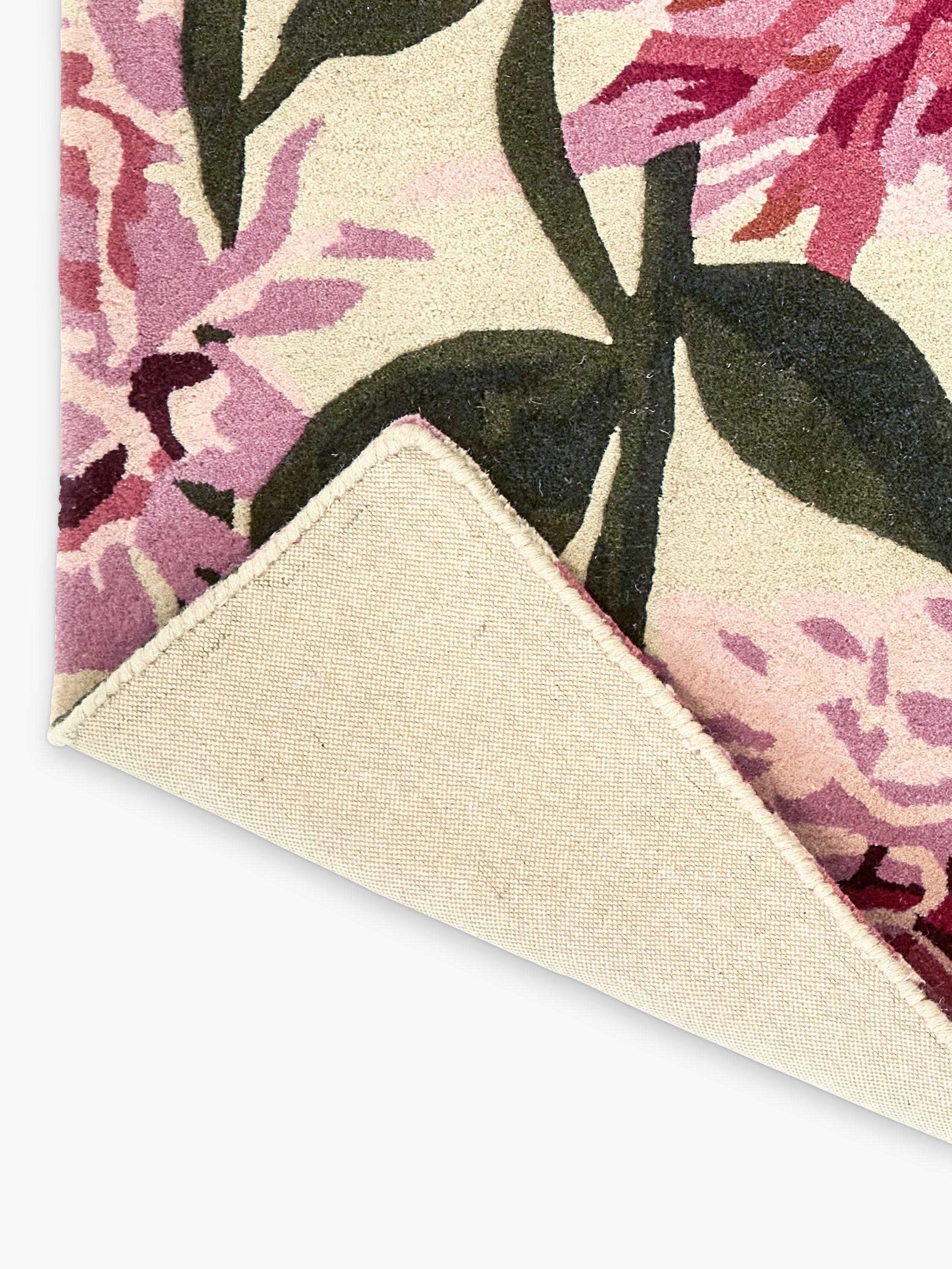 Harlequin Dahlia rug hand-painted floral L280xW200cm - British product