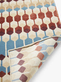 John Lewis Hive rug geometric stripe wool viscose - British product