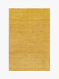 John Lewis Plain Hand Woven New Zealand Pure Wool Rug, Mustard, Runner, L240 x W70cm