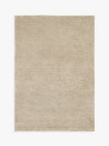John Lewis Plain Hand Woven New Zealand Pure Wool Rug, Putty, L180 x W120cm