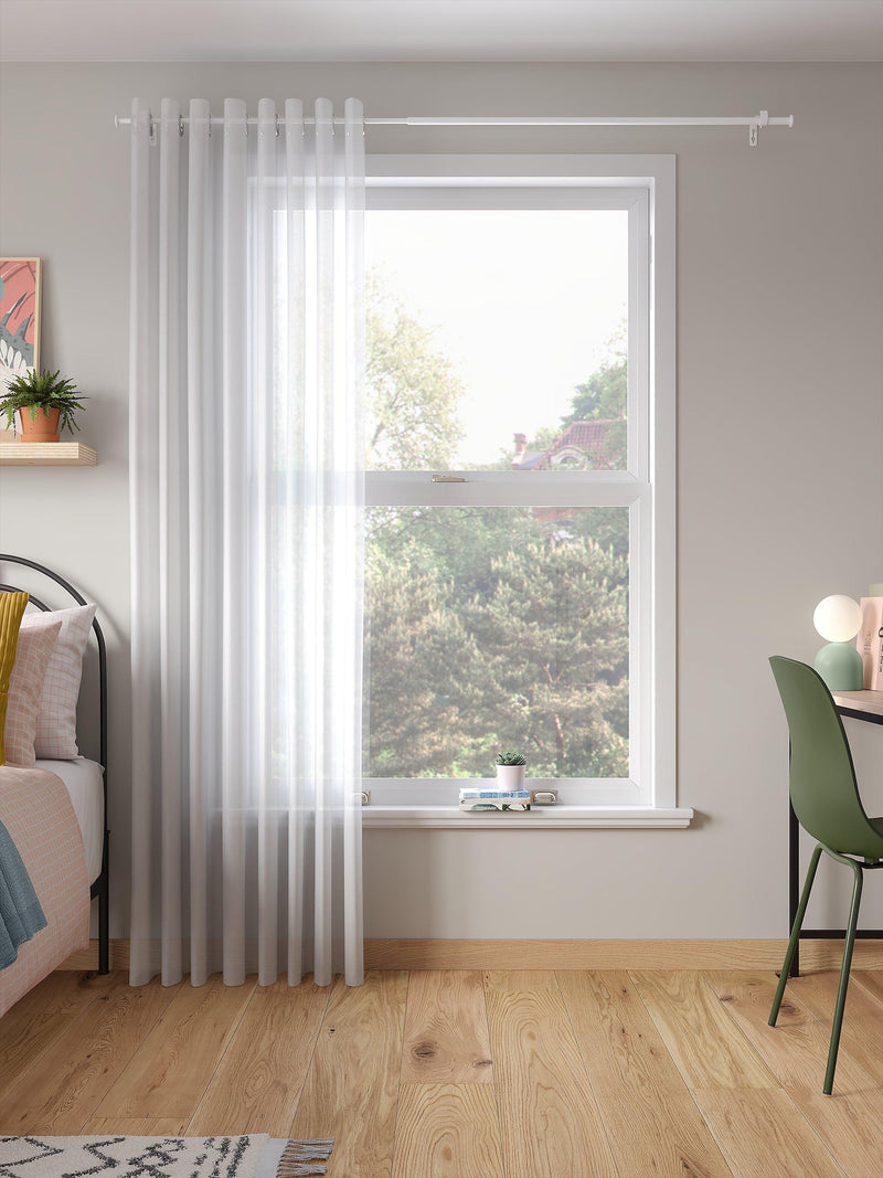 John Lewis white eyelet voile panel - British product