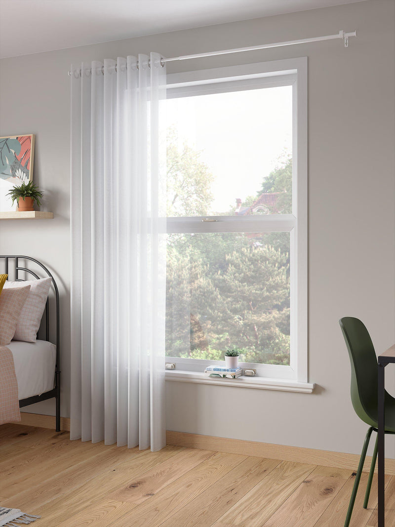 John Lewis white eyelet voile panel - British product