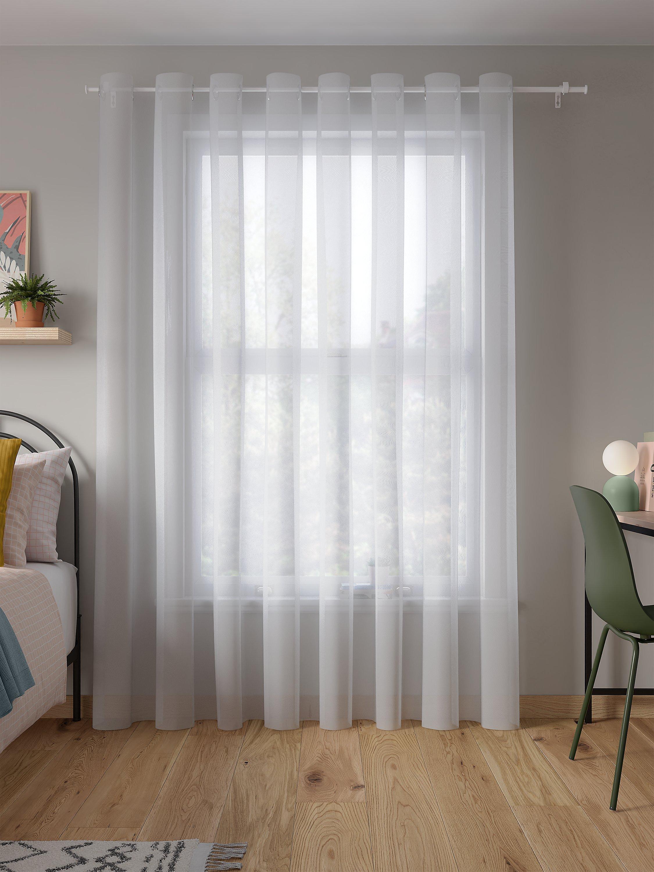 John Lewis white eyelet voile panel - British product