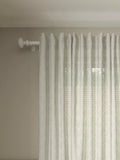 John Lewis Burnout Geometric Voile Panel White 229x140cm, imported from the UK