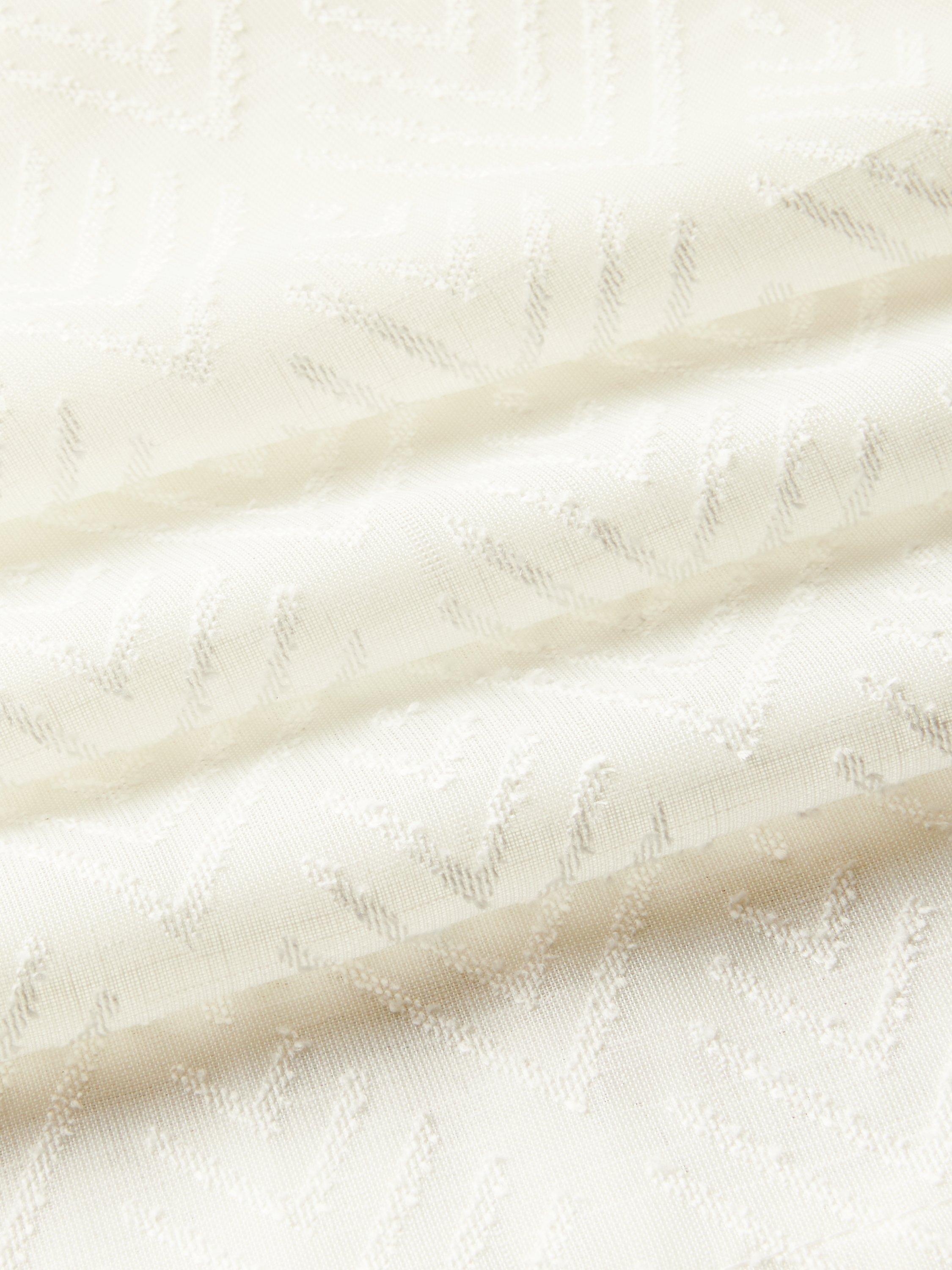 John Lewis Burnout Geometric Voile Panel White 229x140cm, imported from the UK