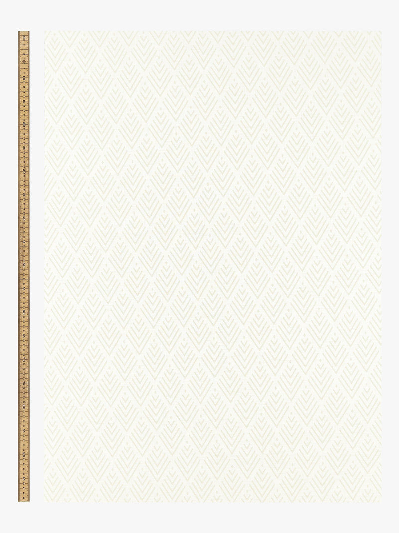 John Lewis Burnout Geometric Voile Panel White 229x140cm, imported from the UK