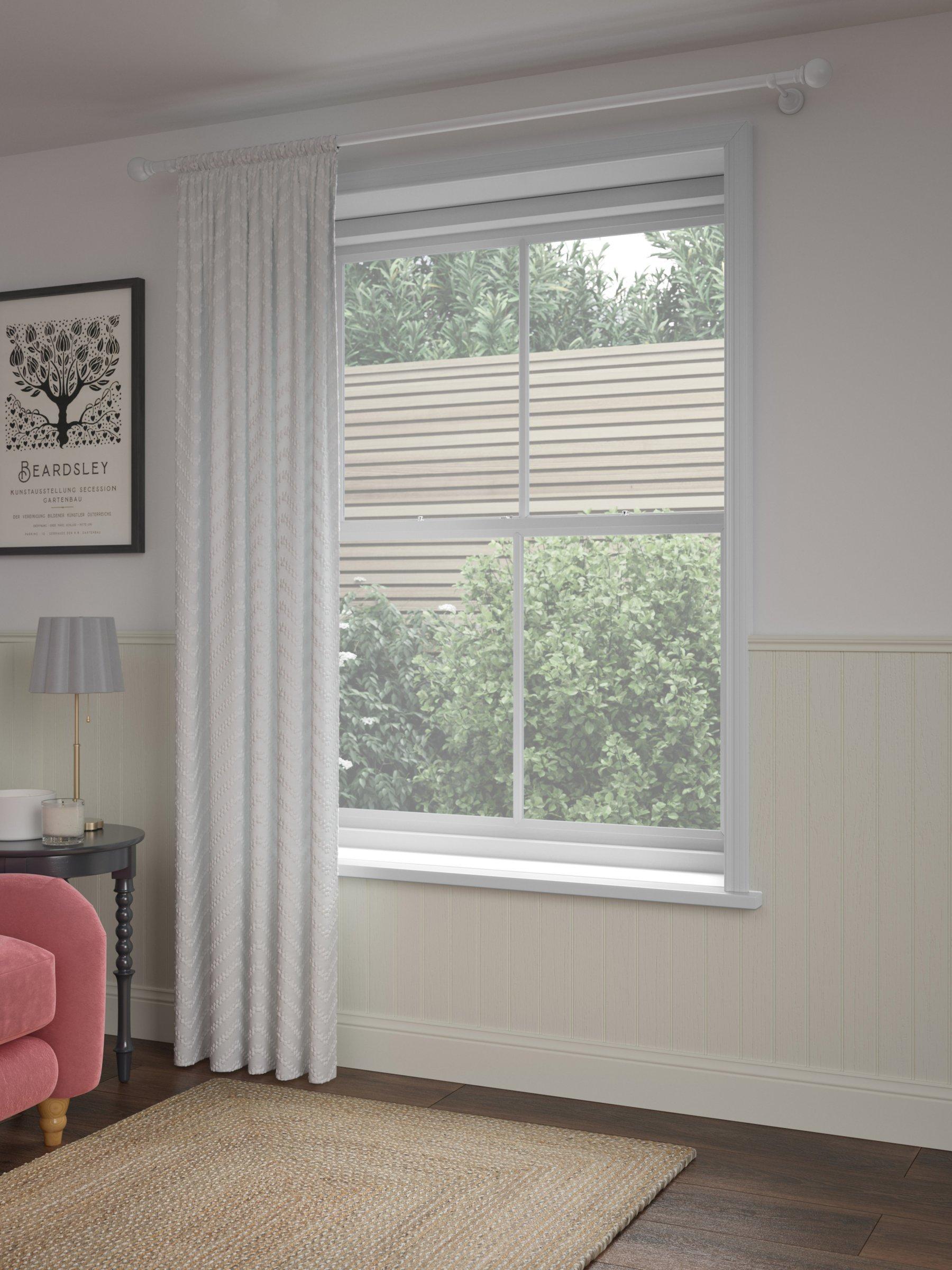 John Lewis sheer voile panel white 137x140cm (British brand)