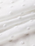 John Lewis white tufted dot voile panel, UK version