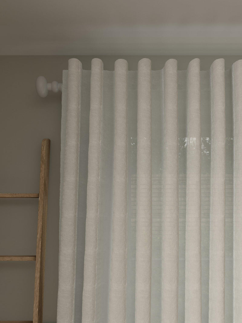 John Lewis wide stripe voile panel 229x140cm, imported from the UK