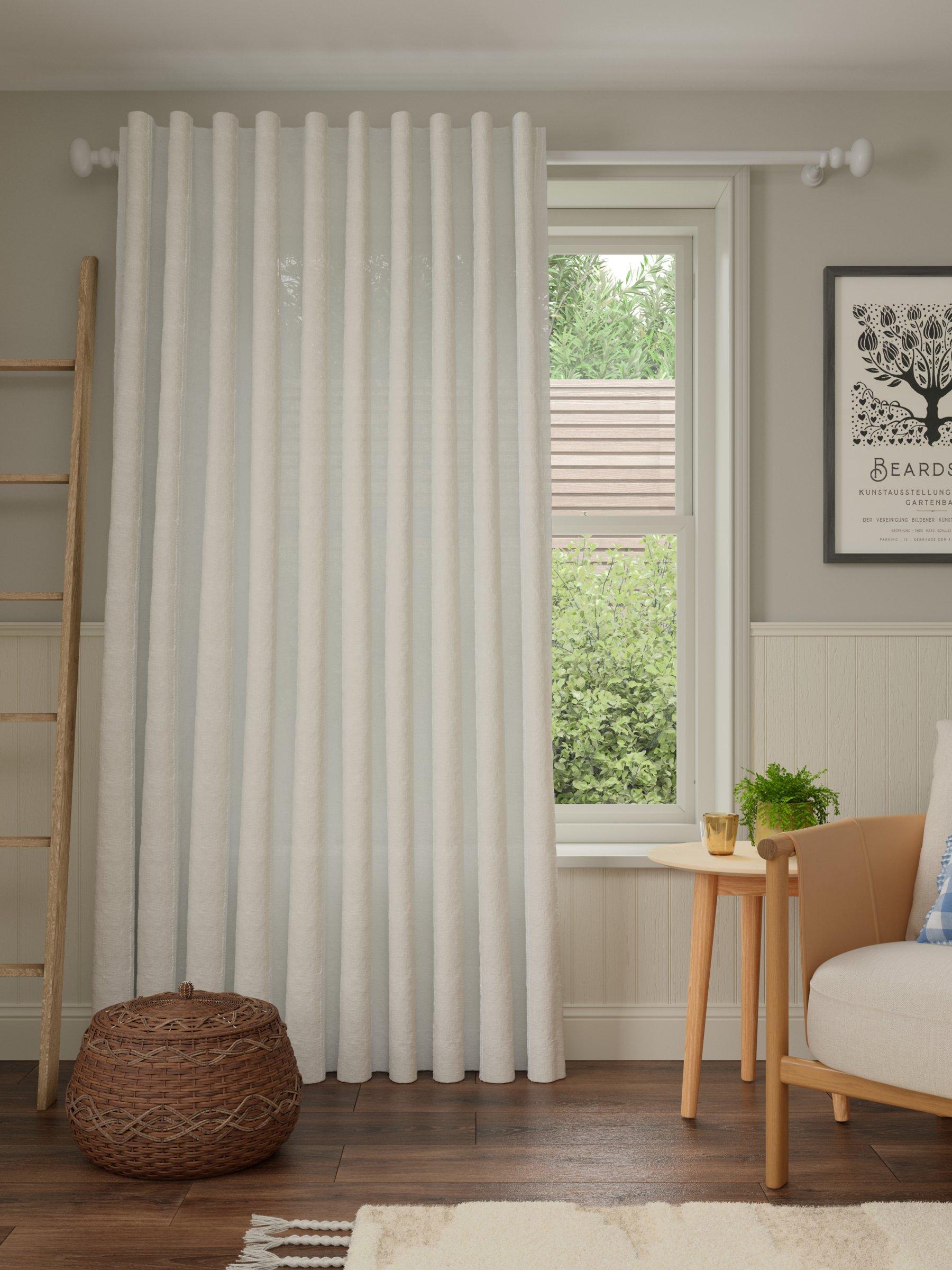 John Lewis wide stripe voile panel 229x140cm, imported from the UK