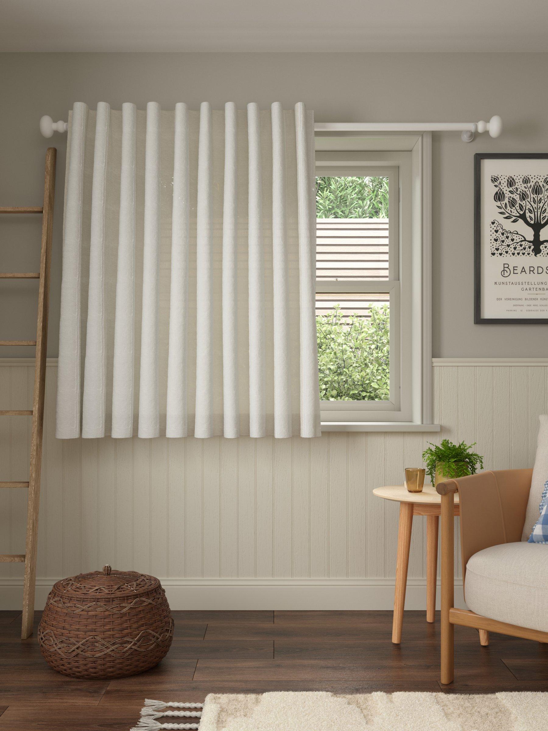 John Lewis wide stripe voile panel 229x140cm, imported from the UK