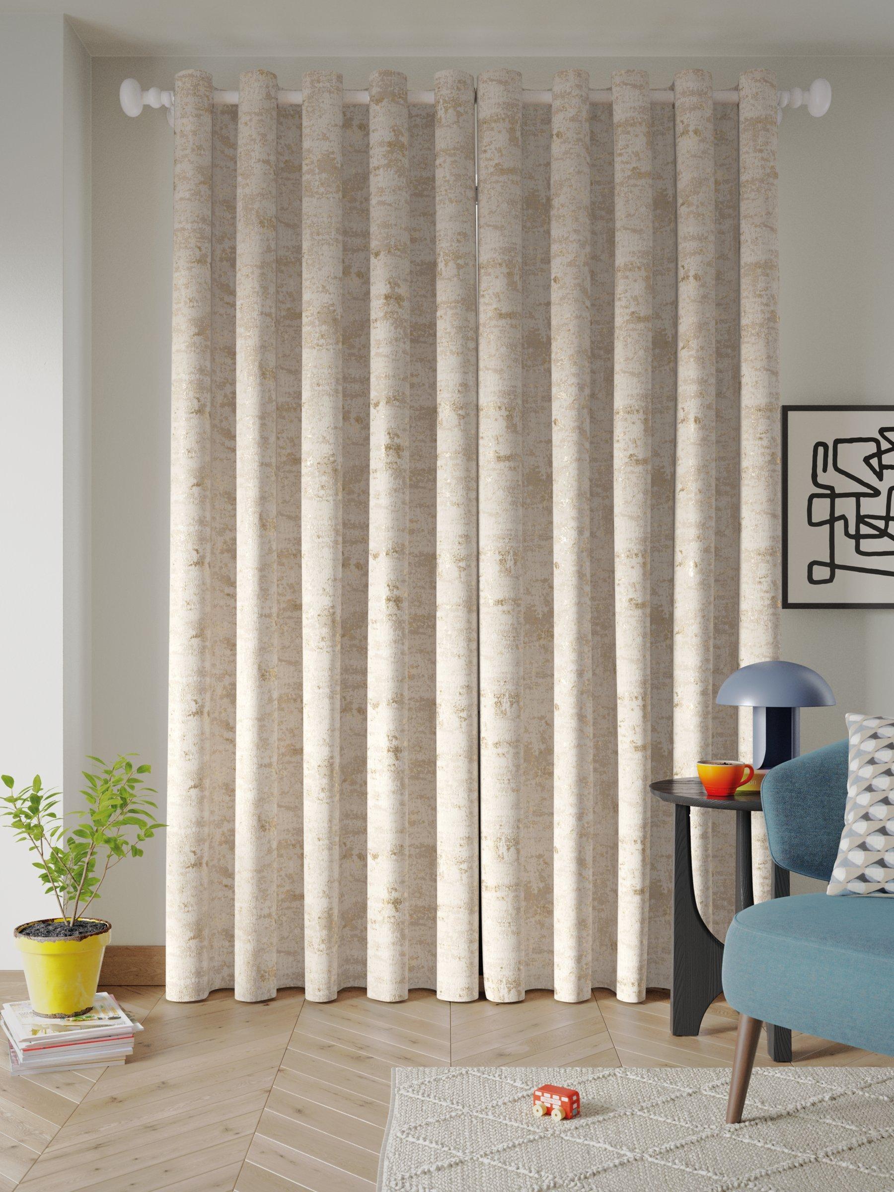John Lewis Cala Weave lined eyelet curtains, UK version