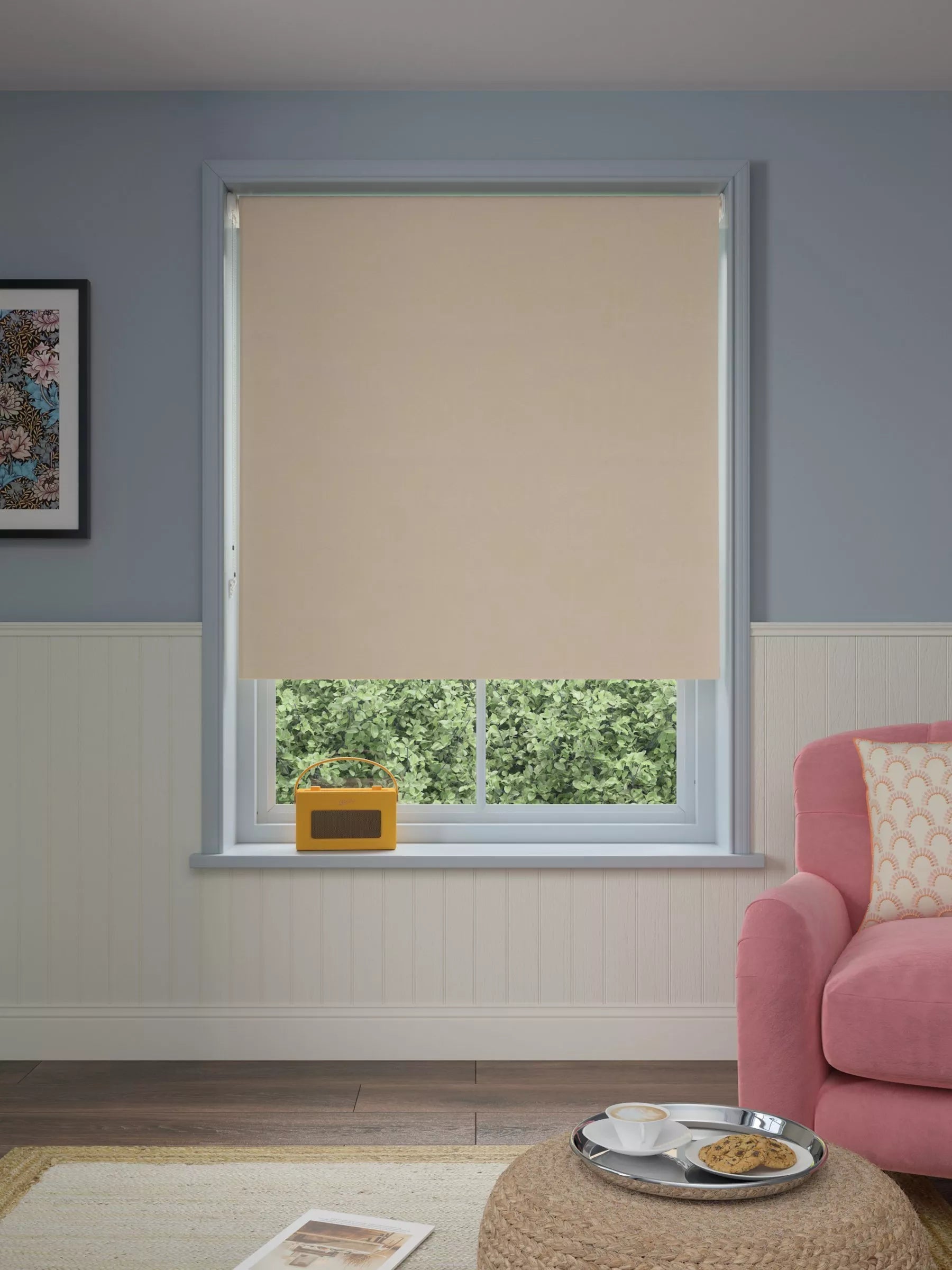 John Lewis Linen Mix Blackout/Thermal Roller Blind