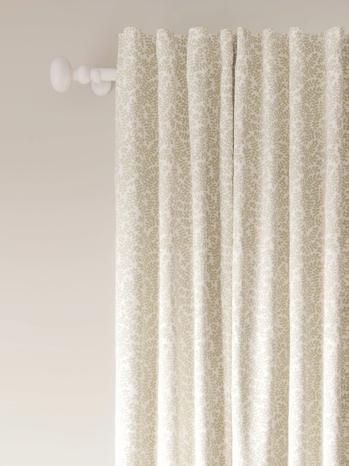 John Lewis Mila Print curtains putty 137cm drop (British brand)