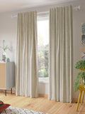 John Lewis Mila Print curtains putty 137cm drop (British brand)