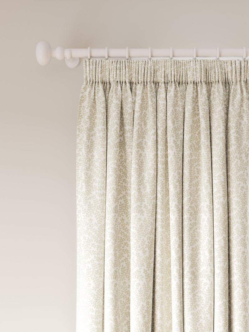John Lewis Mila Print curtains putty 137cm drop (British brand)