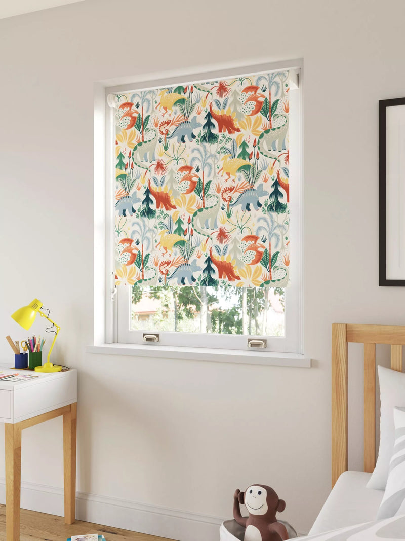 John Lewis Forest Dinosaurs blackout roller blind (British brand)