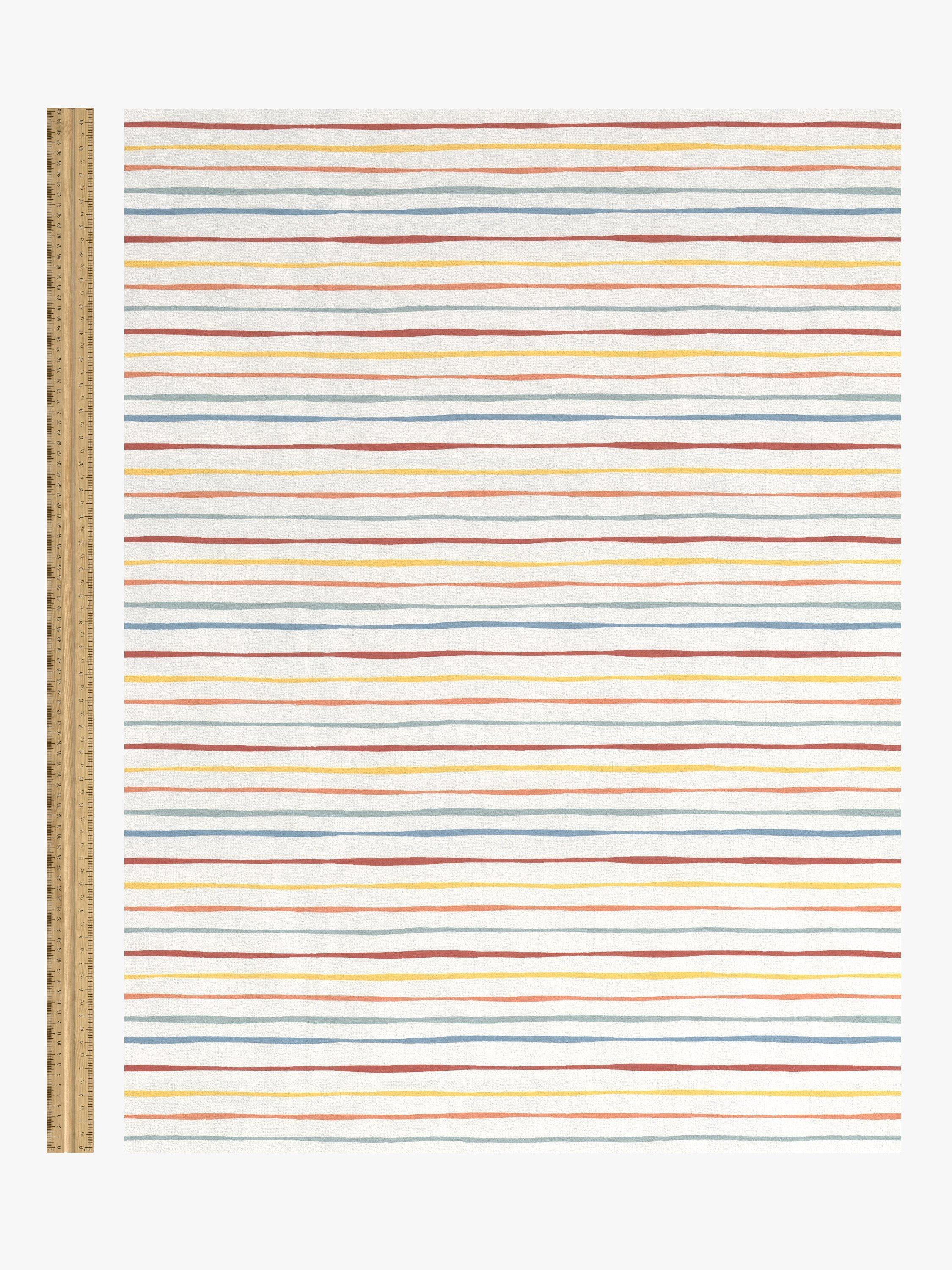 John Lewis Wobbly Stripe blackout roller blind multi - British product