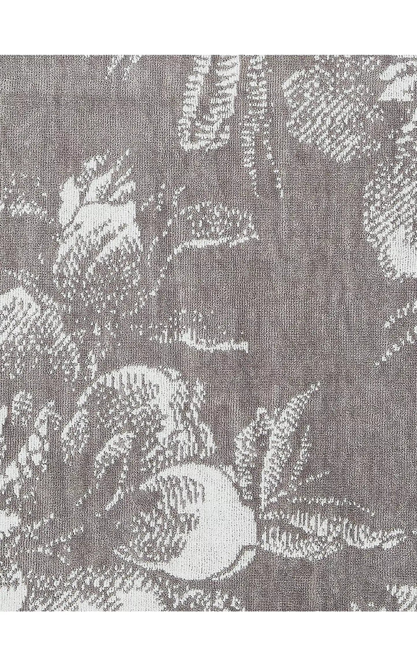 Ted Baker Glitch Floral Towels - Silver Bath Towel