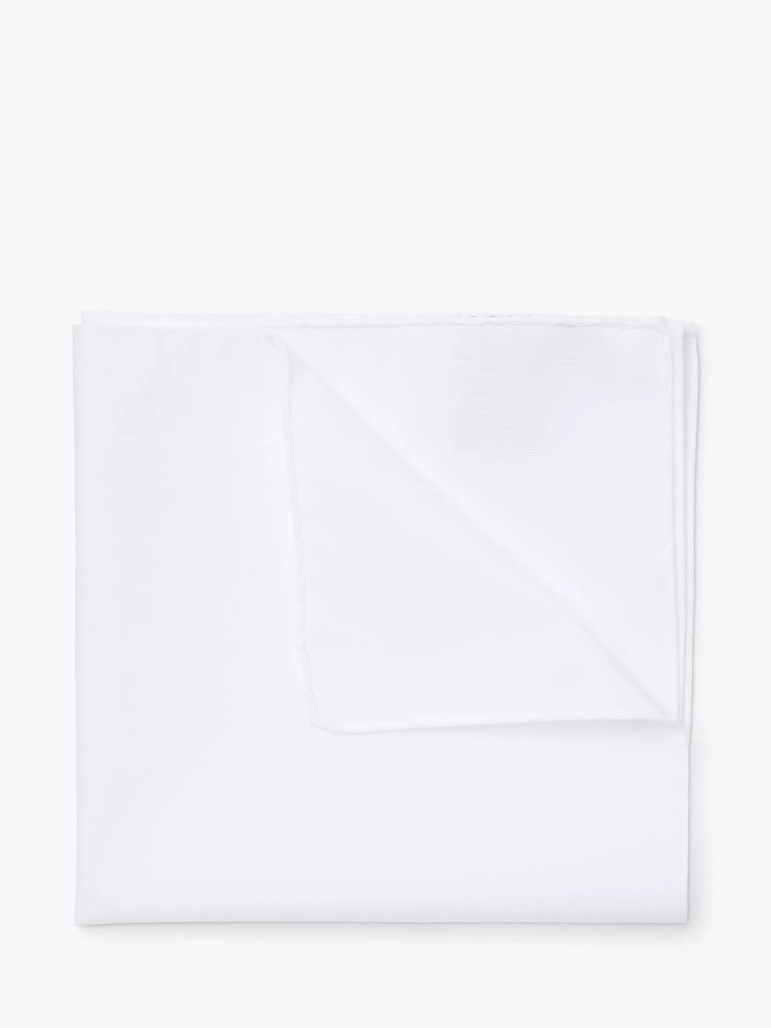 HUGO BOSS white cotton pocket square (British brand)