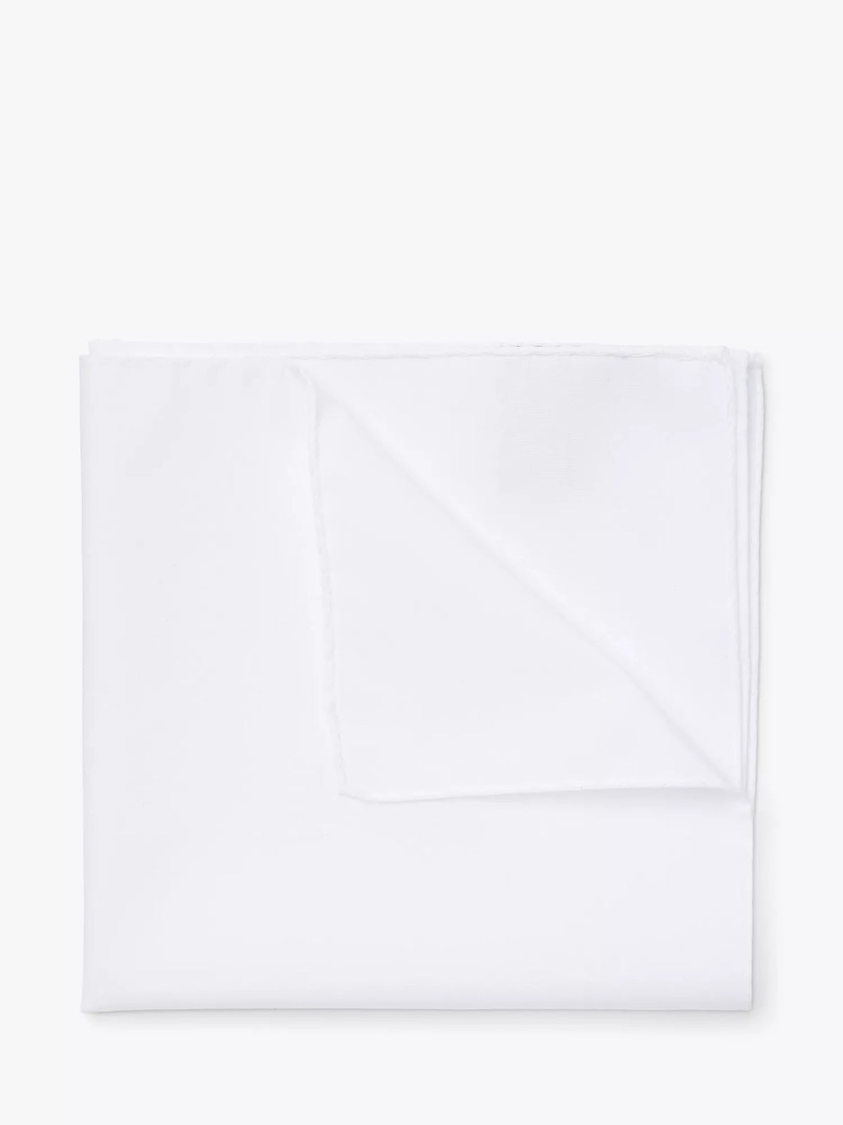 HUGO BOSS white cotton pocket square (British brand)