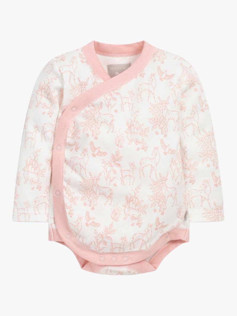 The Little Tailor baby gift set pink woodland 4 pieces - British product