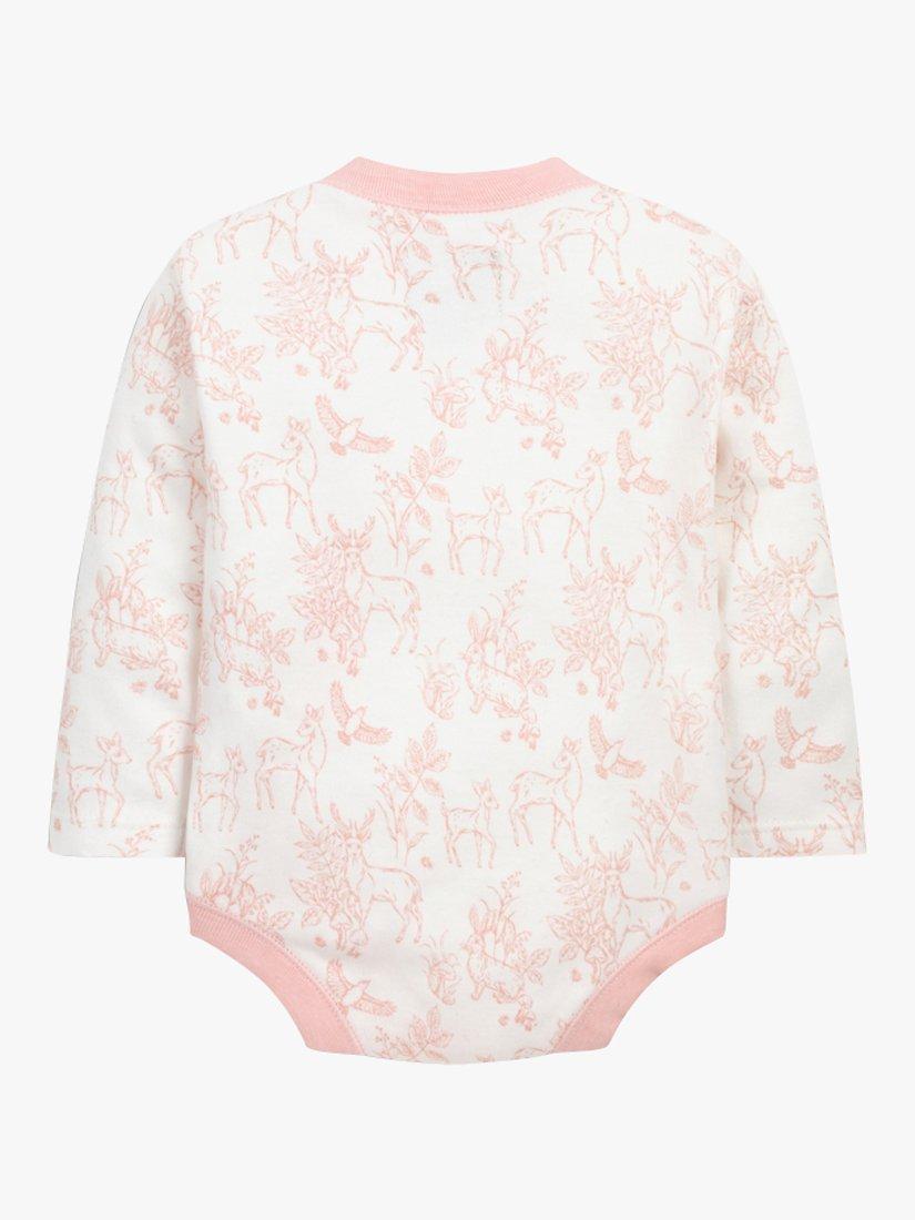 The Little Tailor baby gift set pink woodland 4 pieces - British product