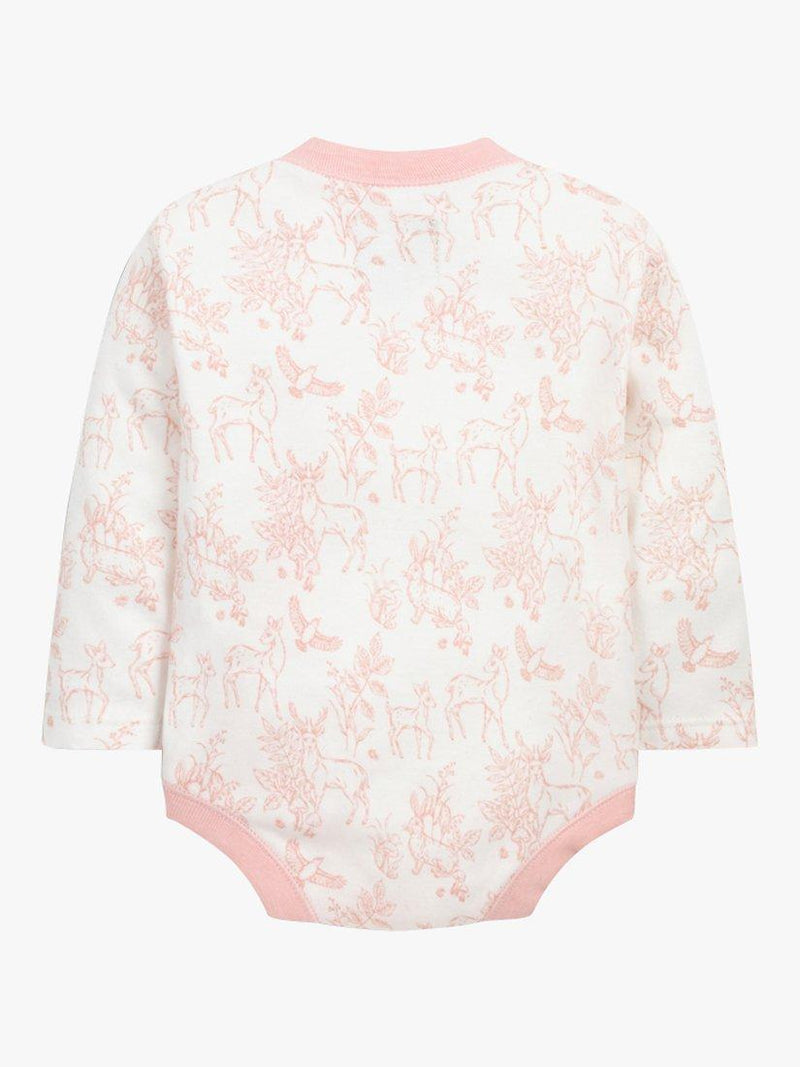 The Little Tailor baby gift set pink woodland 4 pieces - British product