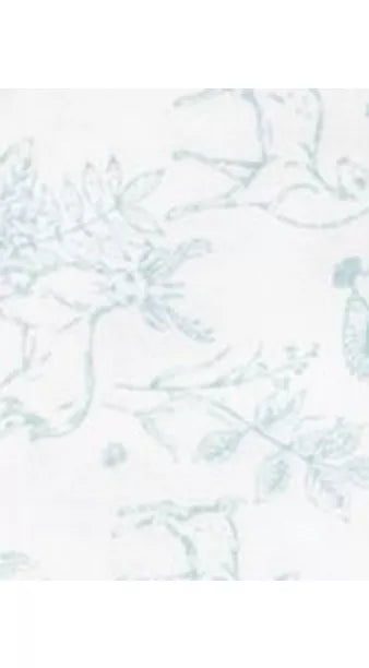 The Little Tailor Large Muslin Blanket, 112 x 112cm - Blue Woodland