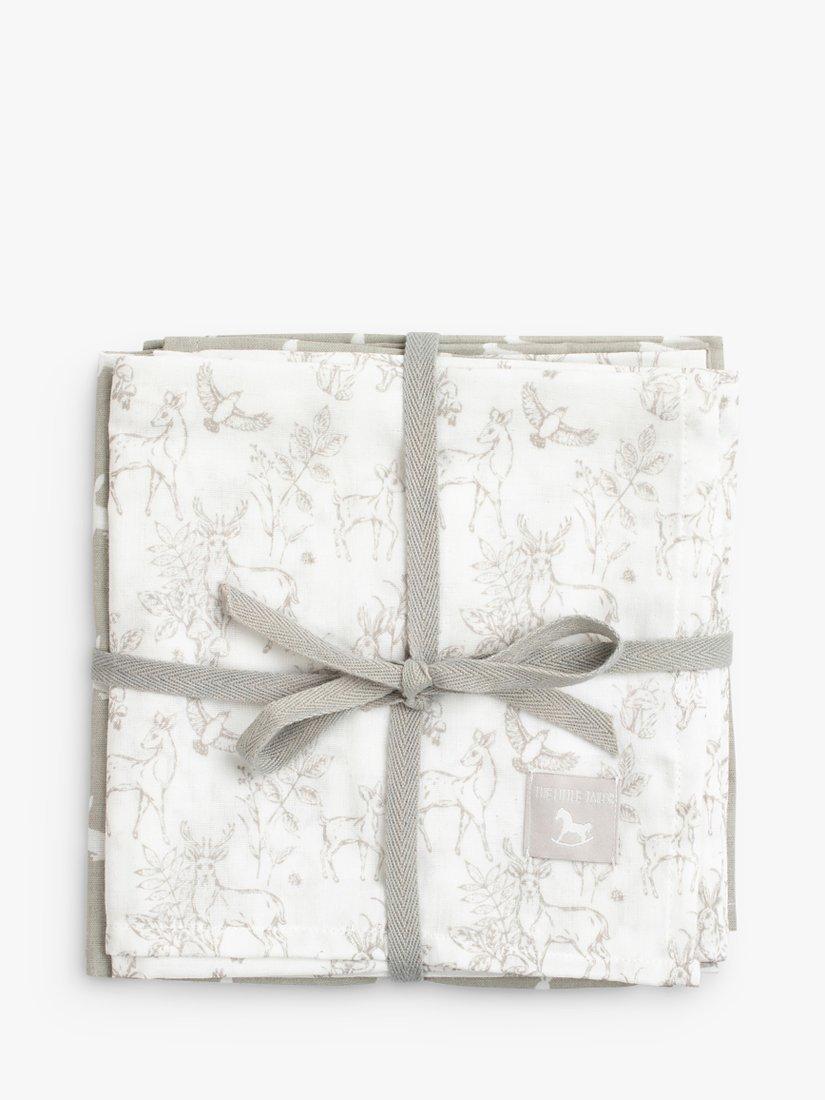 The Little Tailor muslin cloths mixed pattern pack of 4 (British brand)