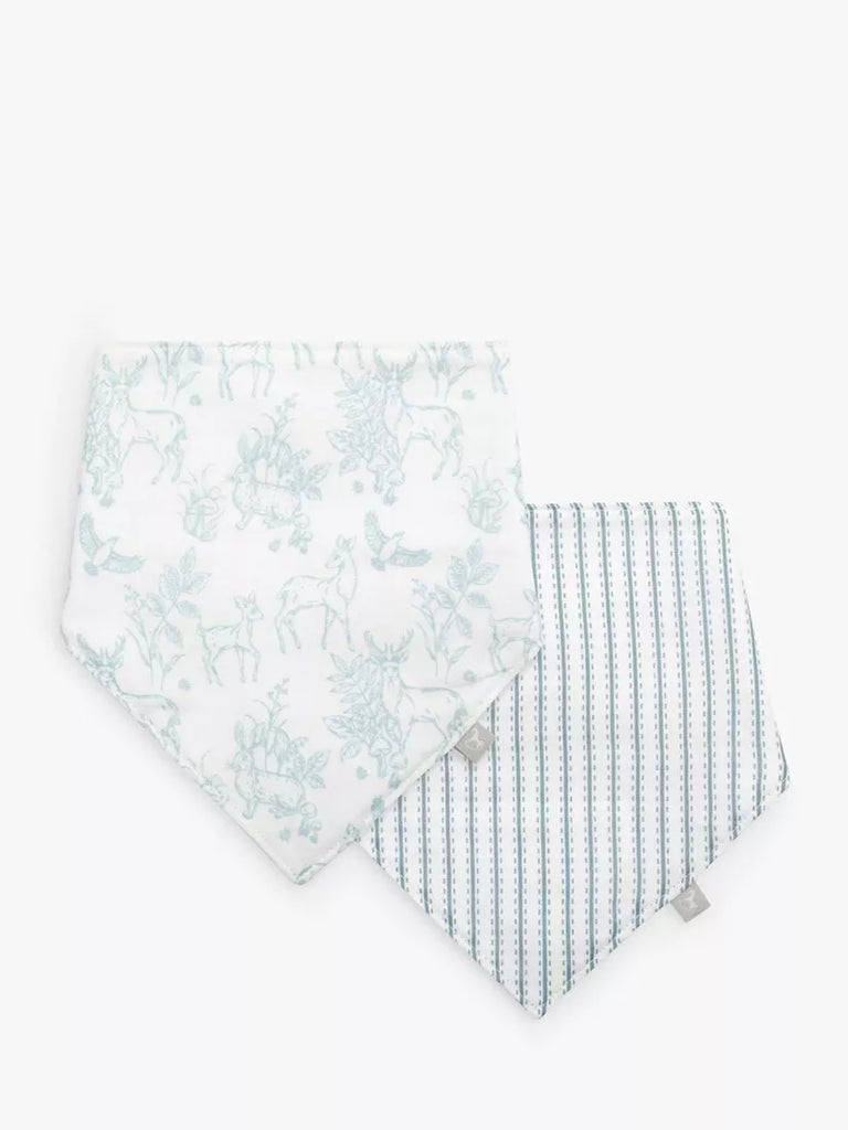 The Little Tailor Baby Muslin Bibs, Pack of 2