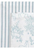 The Little Tailor Mixed Pattern Muslin Cloths, Pack of 4 - Blue