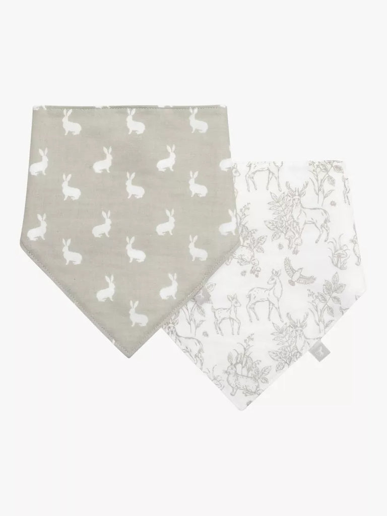 The Little Tailor Baby Muslin Bibs, Pack of 2