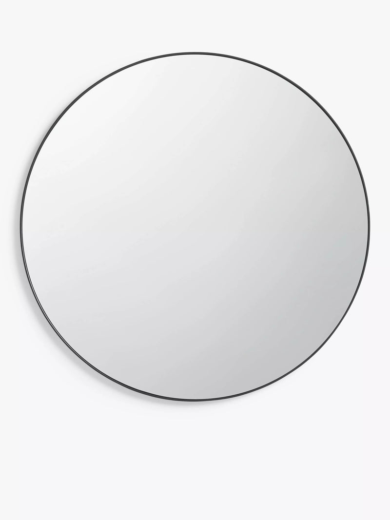 John Lewis Scandi Metal Round Wall Mirror, 50cm