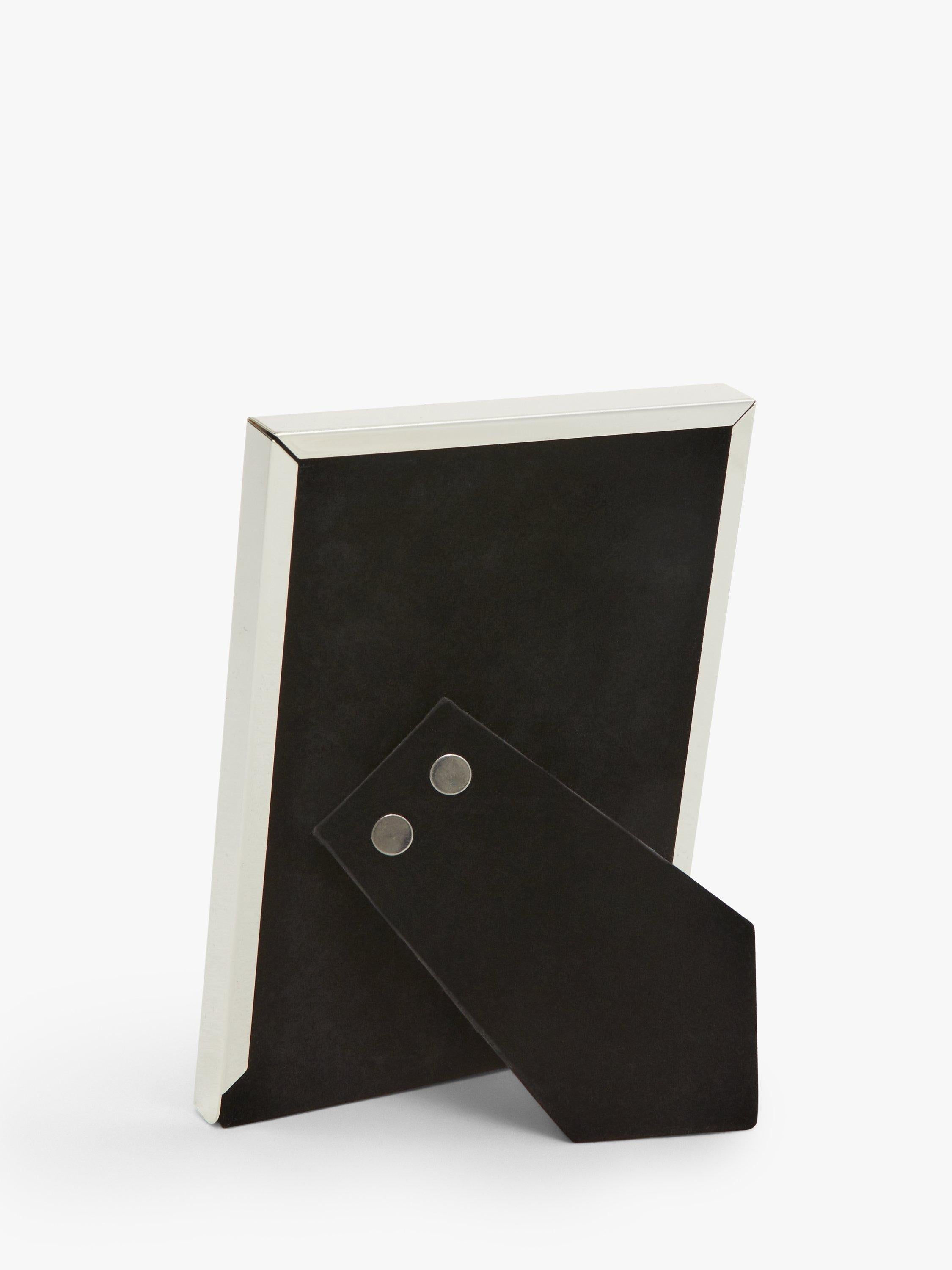 John Lewis mother of pearl block photo frame, silver plated, UK version