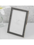 Elegance by Impressions Shagreen Photo Frame with grey faux-shagreen insert (British brand)