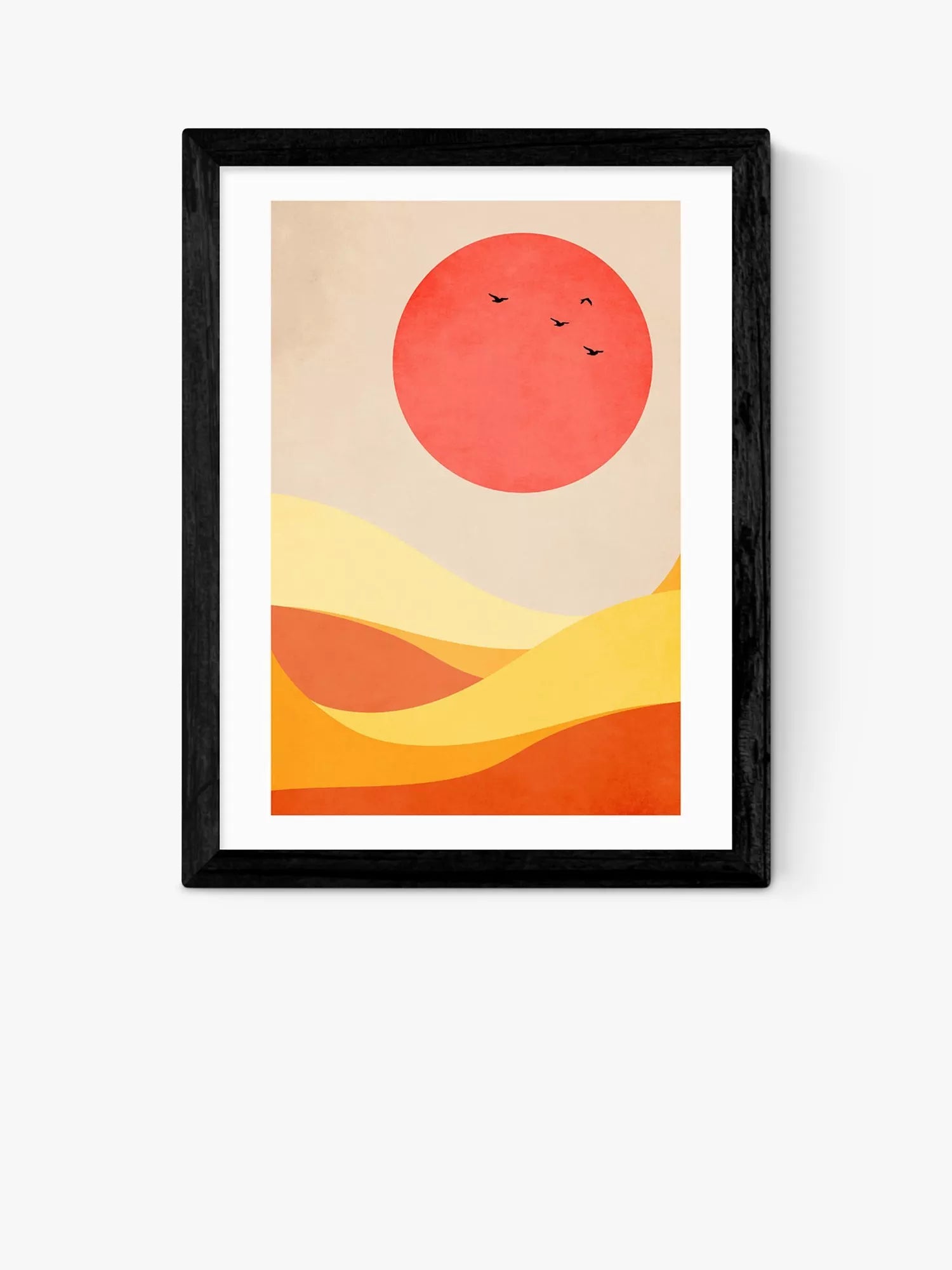EAST END PRINTS Kubistika 'Sweet Harmony' مطبوعة فنية مؤطرة 25x30 سم