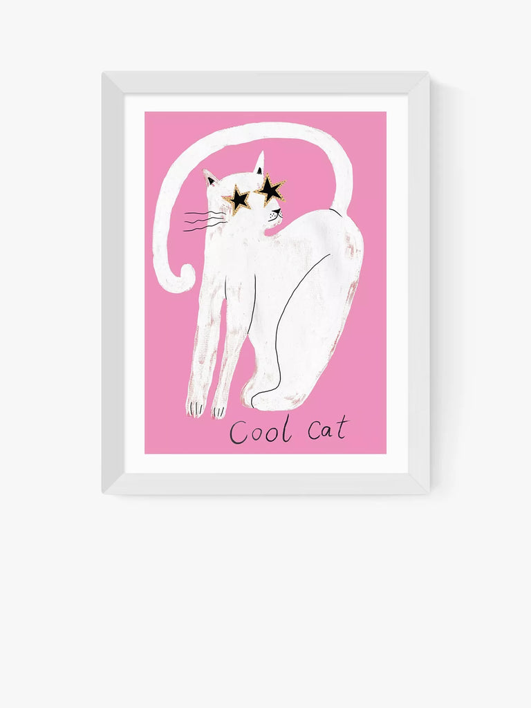 EAST END PRINTS Keren Parmley 'Cool Cat' Framed Print