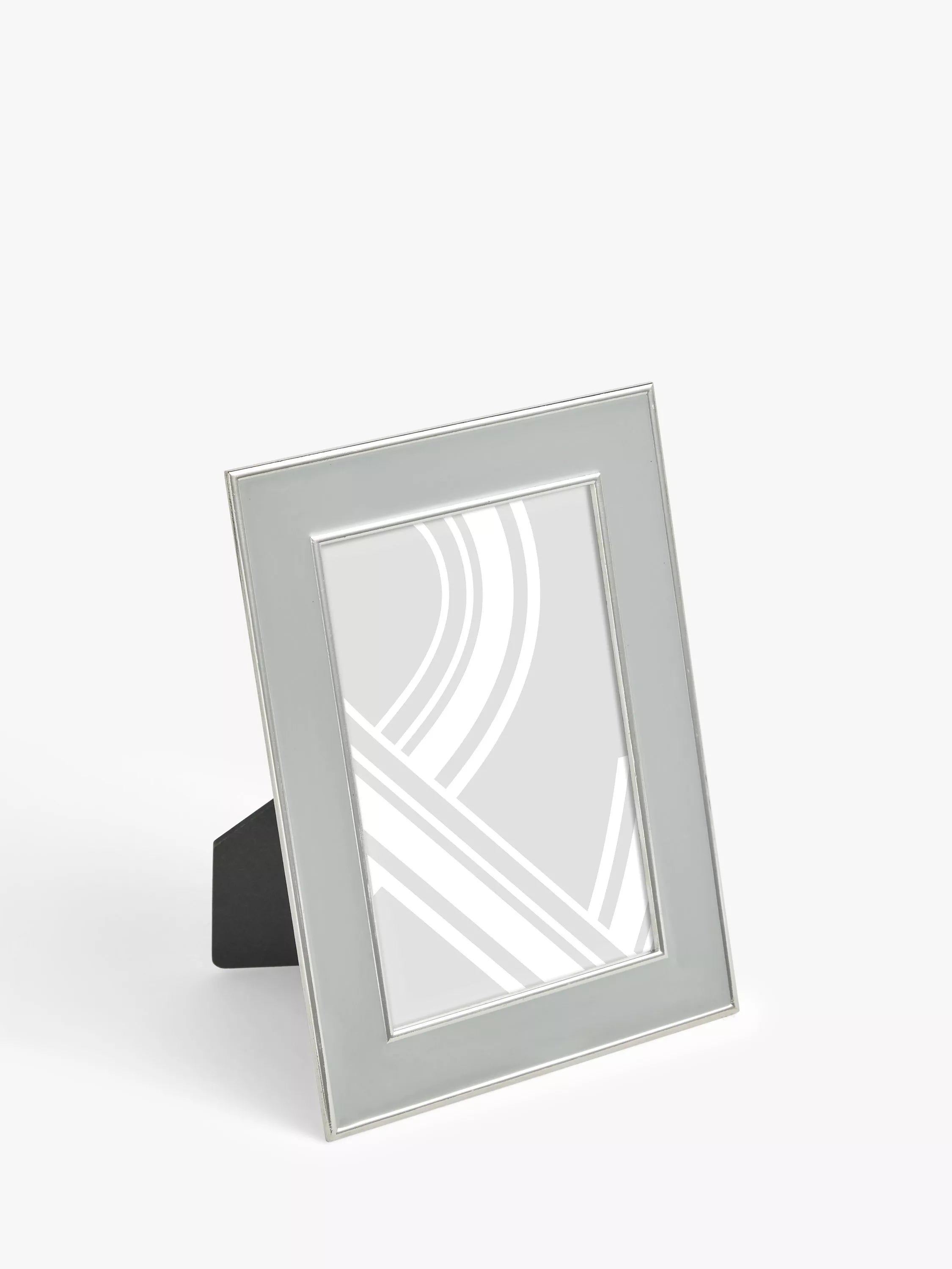 John Lewis Enamel & Metallic Edge Photo Frame - Duck Egg/Brass 5 x 7" (13 x 18cm)