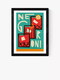 EAST END PRINTS Fox & Velvet 'Negroni' Framed Print