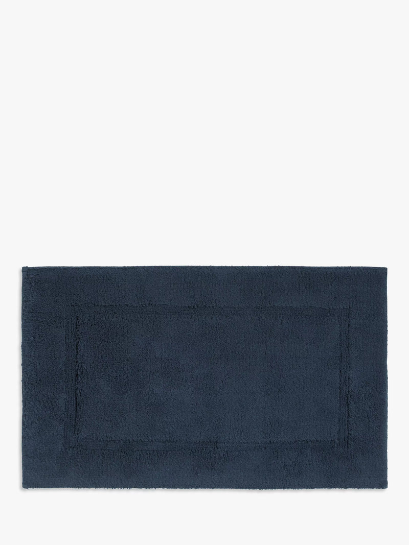 John Lewis Micro-Fresh Deep Pile Bath Mat, Midnight, Medium (L50 x W80cm)