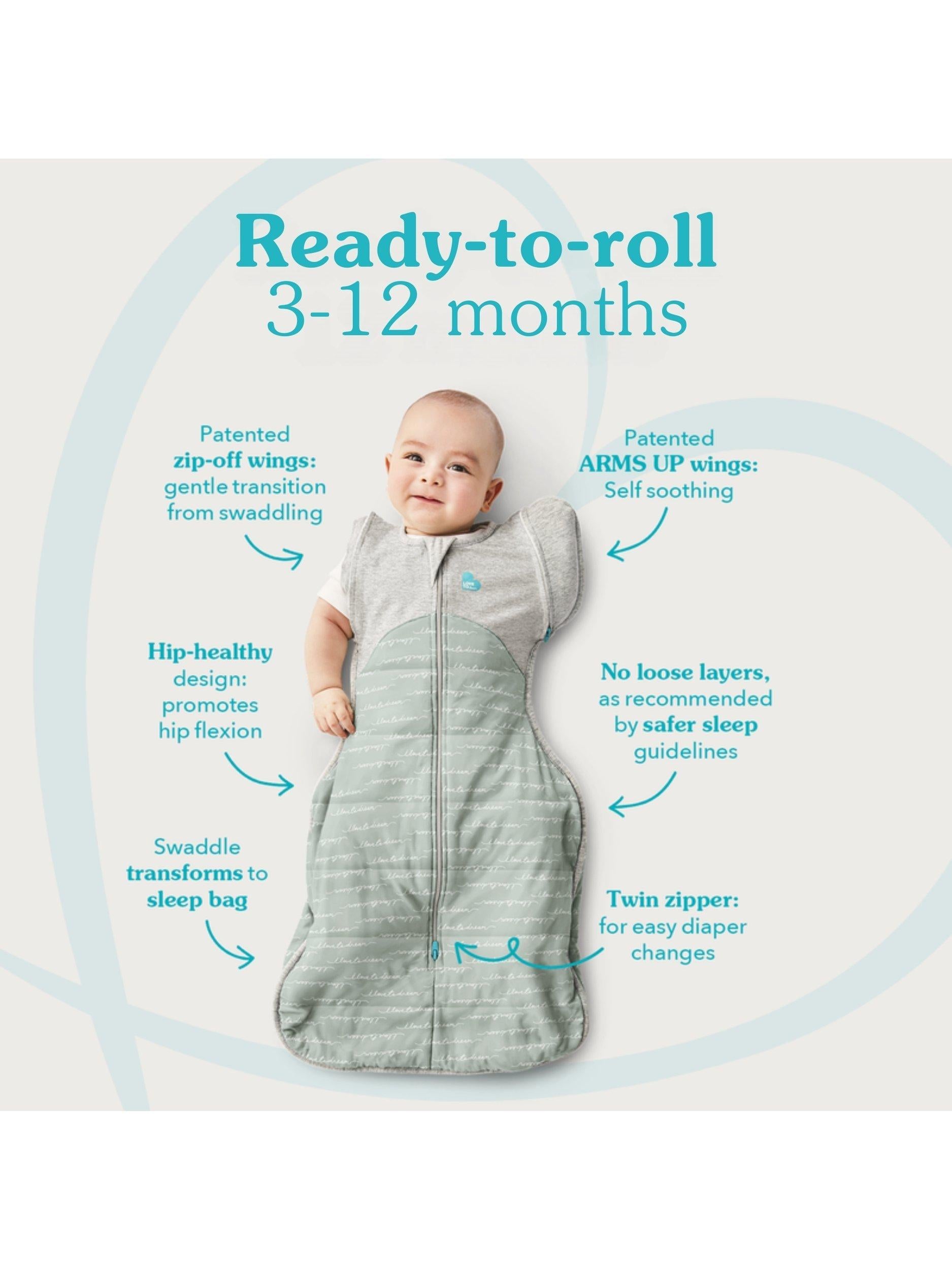 Love to Dream Swaddle Up transition sleeping bag 1.0 Tog, UK version