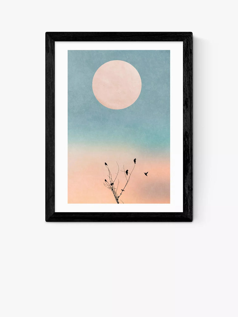 East End Prints Kubistika Waking Up Warm framed print 25x30cm (British brand)
