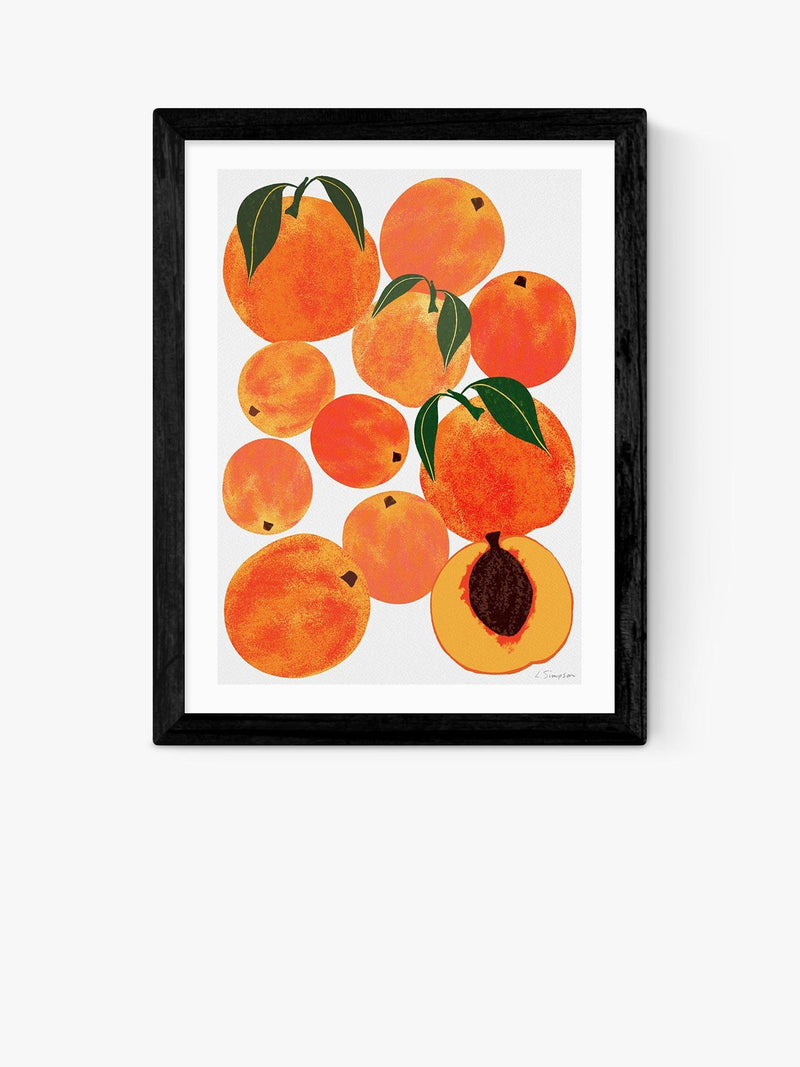 East End Prints Leanne Simpson peach harvest framed print, imported from the UK