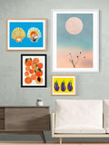 East End Prints Leanne Simpson peach harvest framed print, imported from the UK