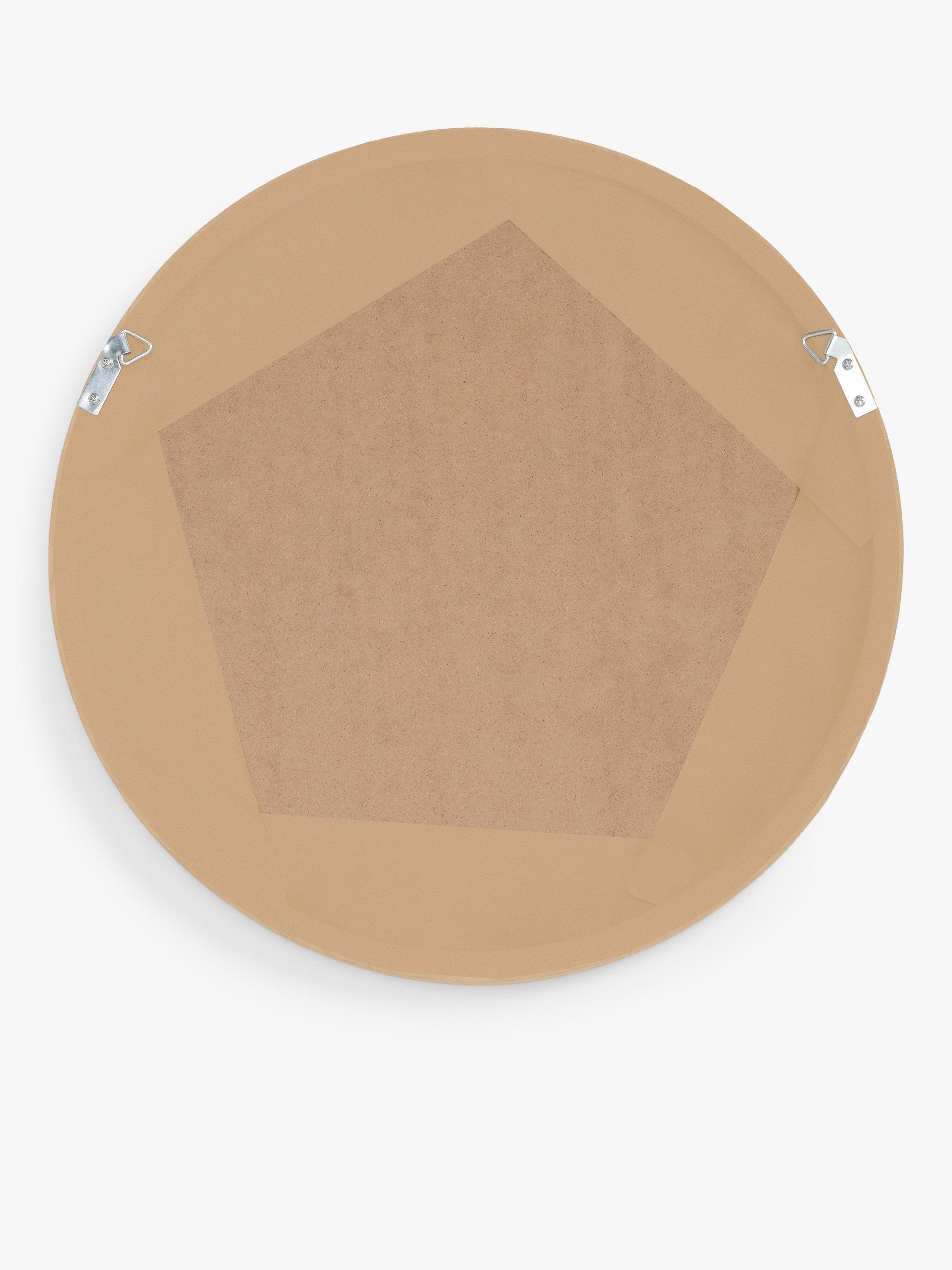 John Lewis solid oak round wall mirror 50cm (British brand)
