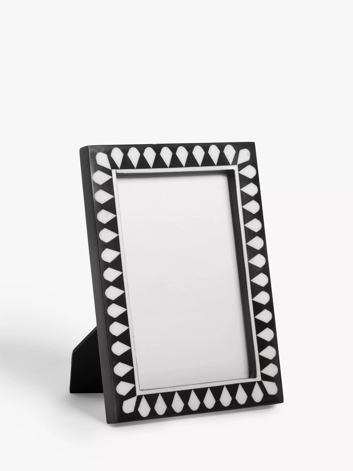 Cadre photo en forme de larme de John Lewis, noir/blanc