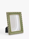 John Lewis Multi Scallop Hand Painted Photo Frame - Red 7x5"