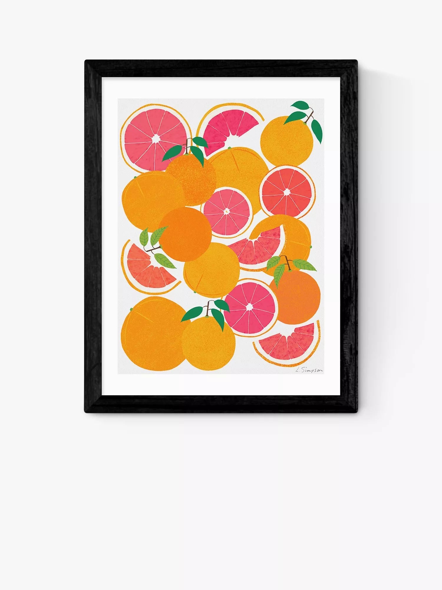EAST END PRINTS Leanne Simpson Grapefruit Harvest Framed Print 25x30cm