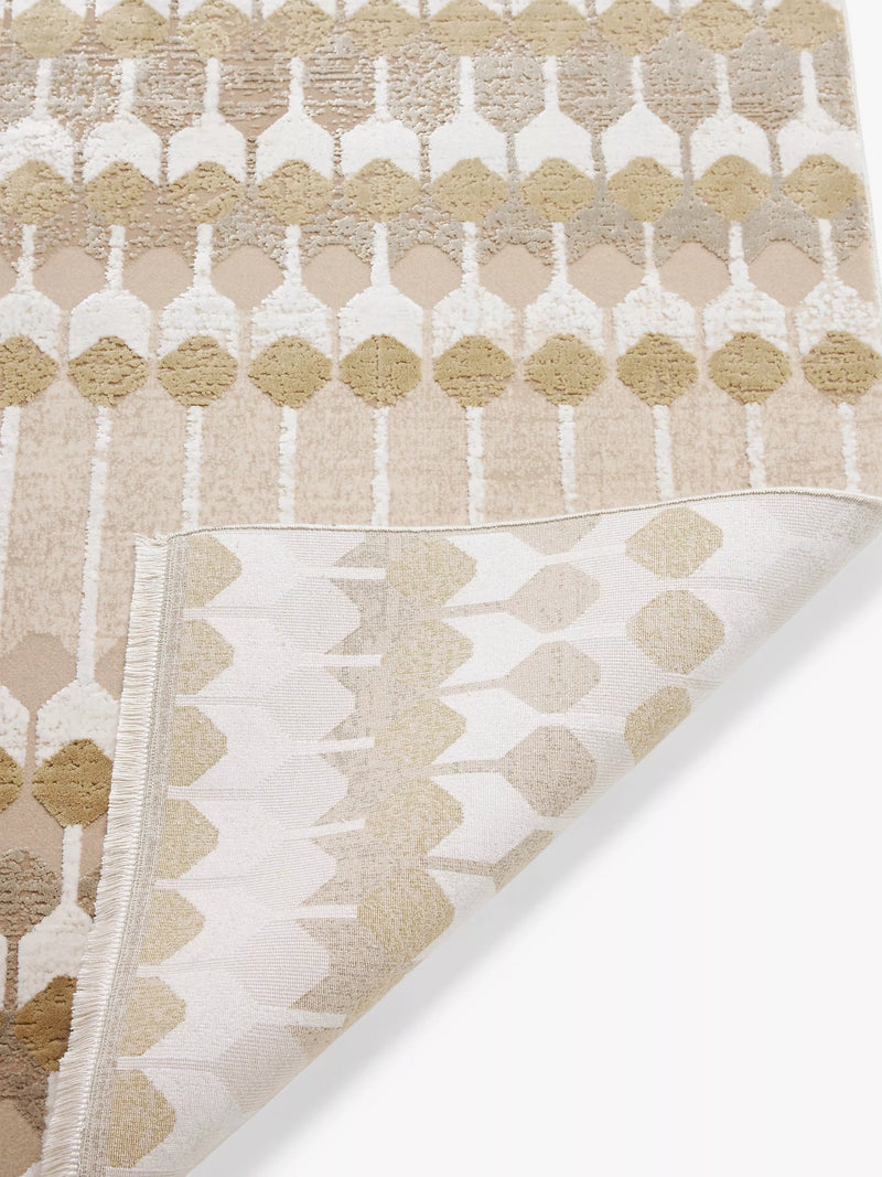 John Lewis Hive rug gold 180x120cm, imported from the UK